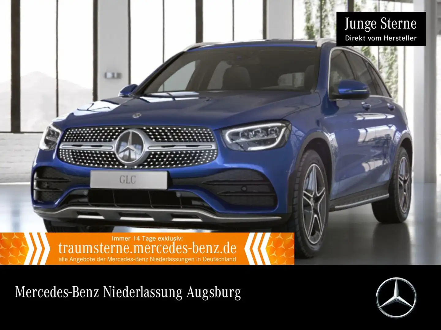 Mercedes-Benz GLC 220 d 4M AMG+LED+KAMERA+HUD+SPUR+TOTW+KEYLESS Blau - 1