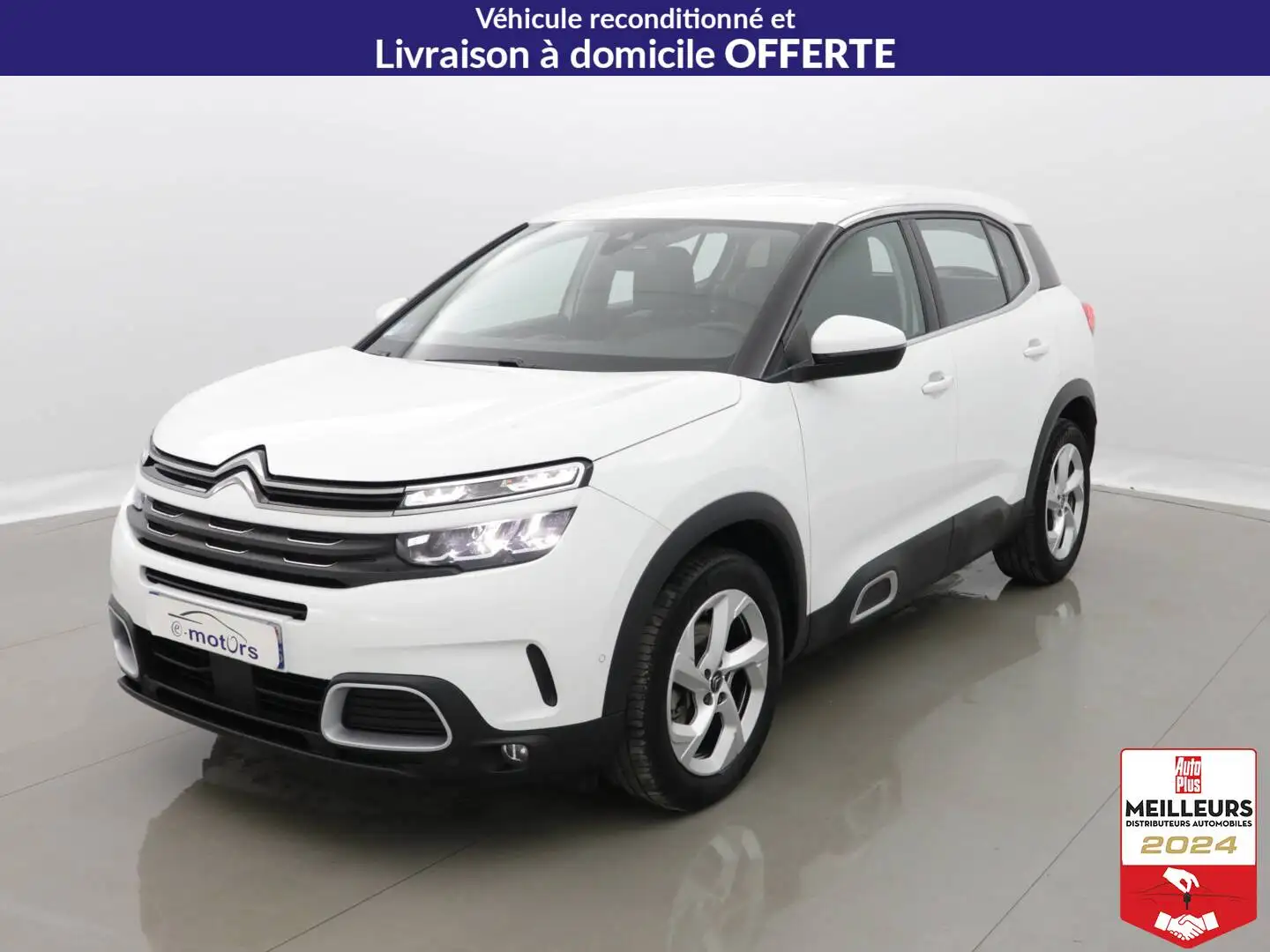 Citroen C5 Aircross PureTech 130 EAT8 Feel GPS Caméra Blanc - 1