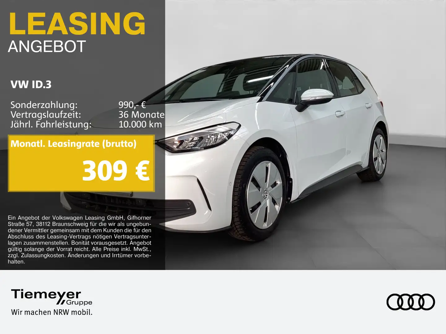 Volkswagen ID.3 150kW PRO LM18 ASSIST KAMERA KEYLESS Weiß - 1