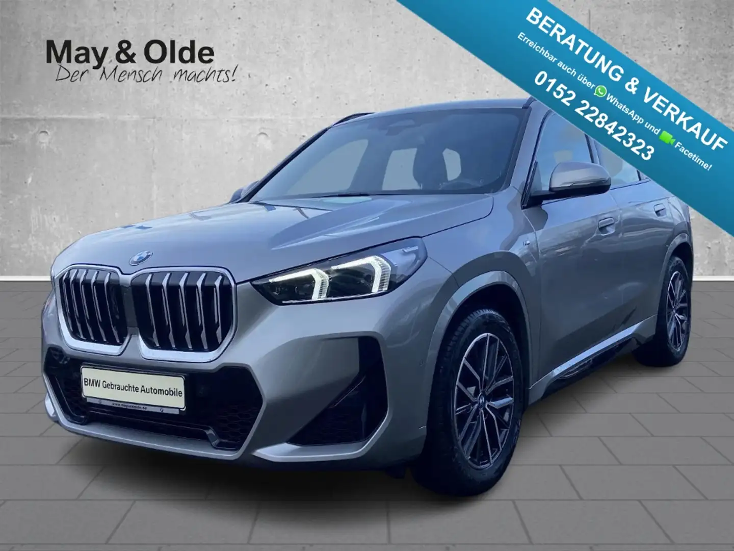 BMW X1 sDrive18i M Sport LED Navi SHZ PDC T-Leder Grau - 1