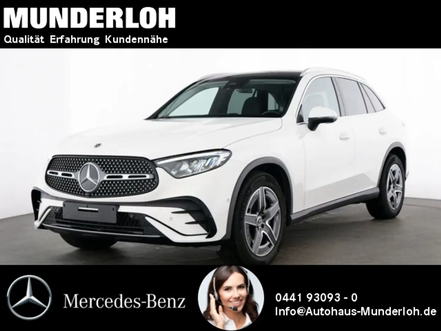 Mercedes-Benz GLC 220 d 4MATIC PANORAMA+AHK Weiß - 1