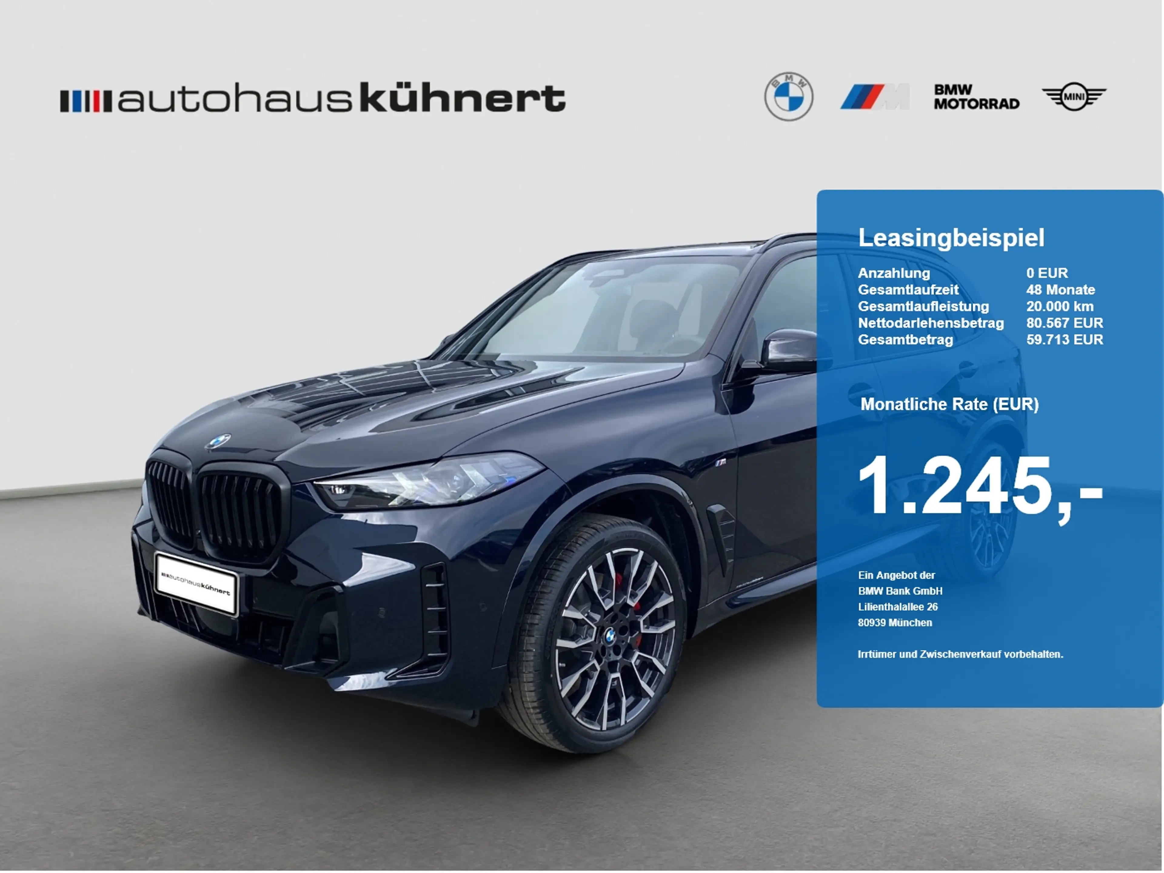 BMW X5 xDrive30d UPE 118,130 EUR ///M-Sport Luftfed.