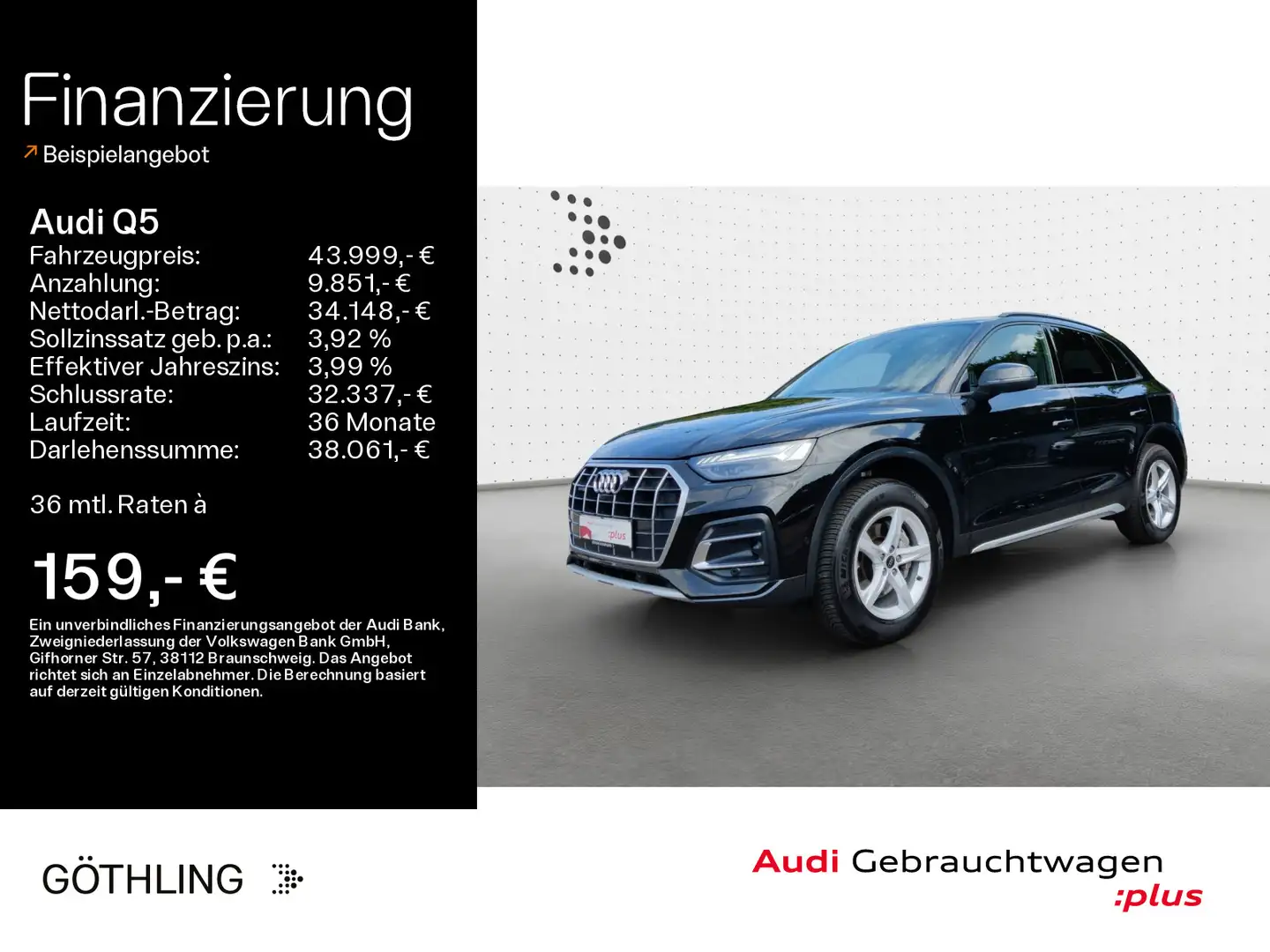 Audi Q5 40 TFSI qu Advanced S tro*Matrix*Virtual*Navi Schwarz - 1