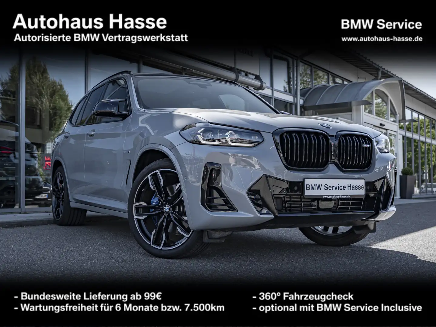 BMW X3 M 40i 21Z PANO H/K DAPr HUD AHK M-Sitz LENKHZ Gris - 1