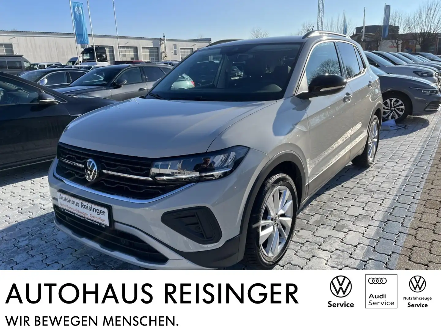Volkswagen T-Cross 1.0 TSI Goal (LED+NAVI+APP+ACC) Klima Navi Grau - 1