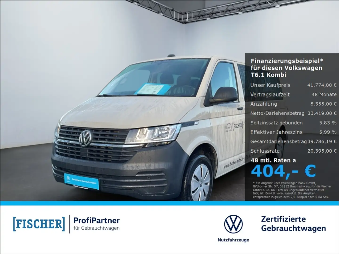 Volkswagen T6.1 Kombi 2.0TDI lang LR AHK SHZ GRA PDC Klima Grau - 1