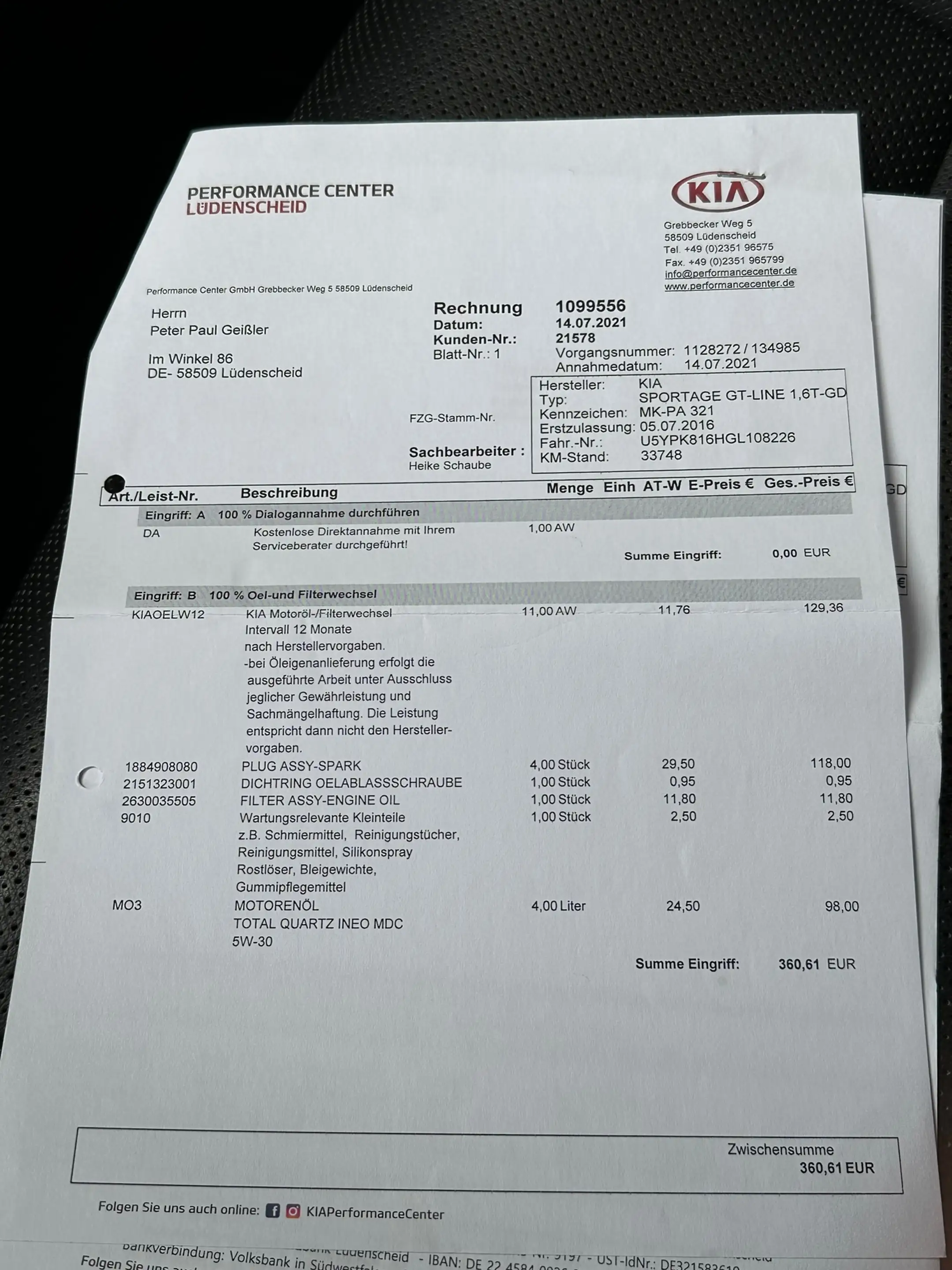 Kia Sportage 1.6 T-GDI 4WD GT-Line First Edition Aut Leer Camer — photo 26