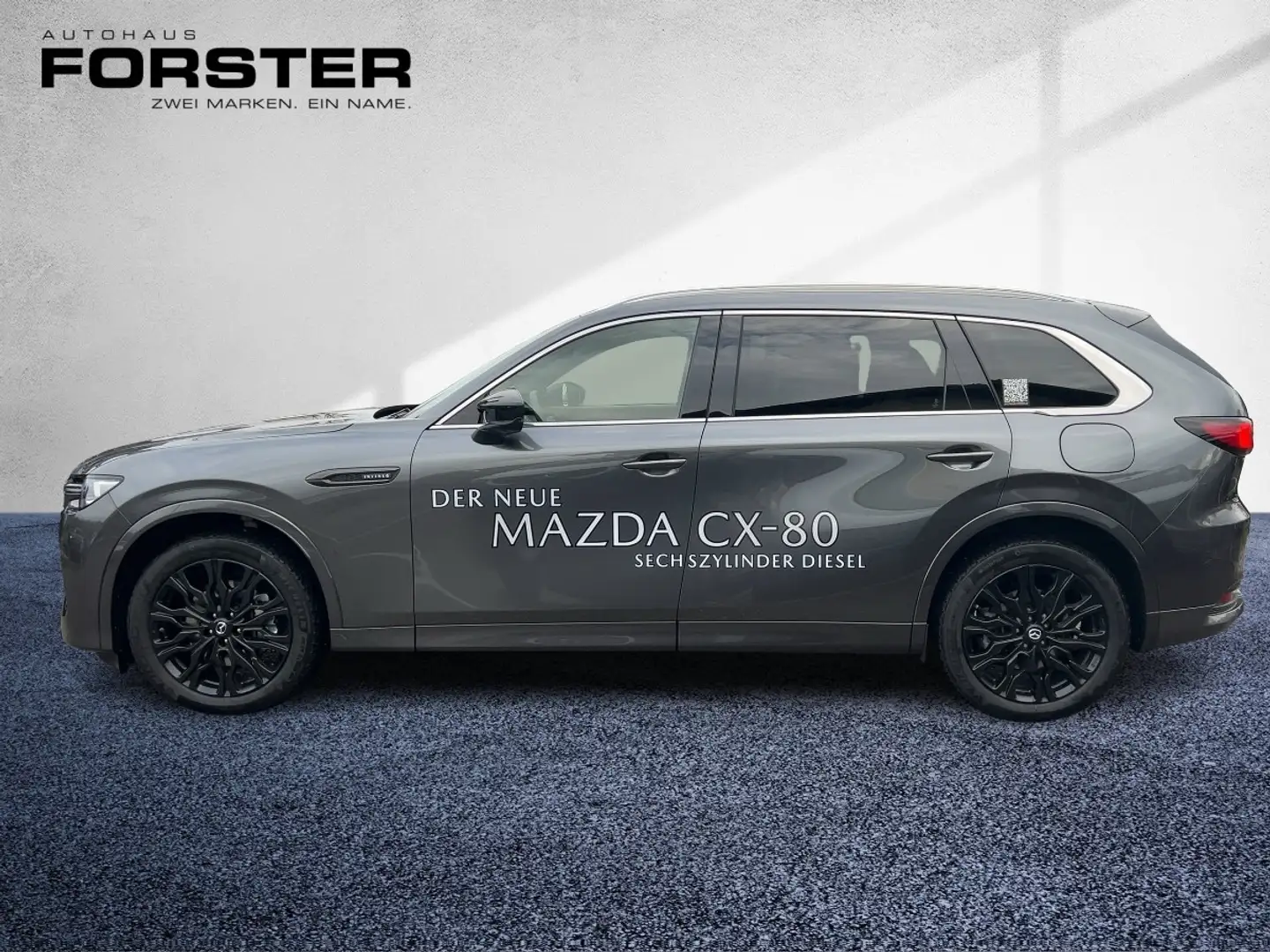 Mazda CX-80 3.3L 8AT AWD HOMURA PLUS LED Navi SHZ Pano Gris - 2