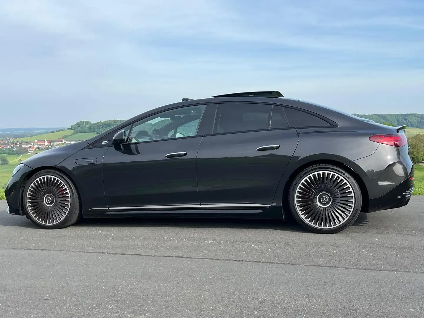 Mercedes-Benz EQE 43 EQE 43 4matic Hyper Pano Leder Carbon Garantie2029 Grau - 2