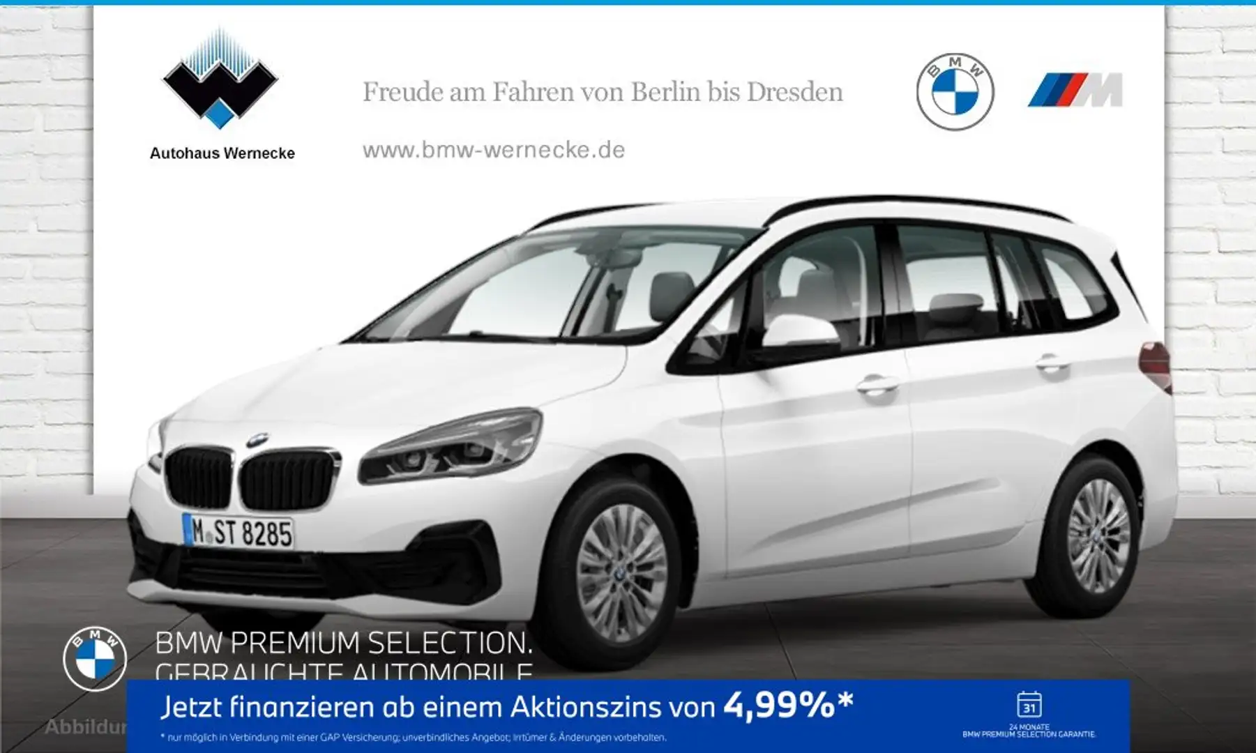 BMW 218 i Gran Tourer Advantage DAB LED Navi AHK Shz Weiß - 1