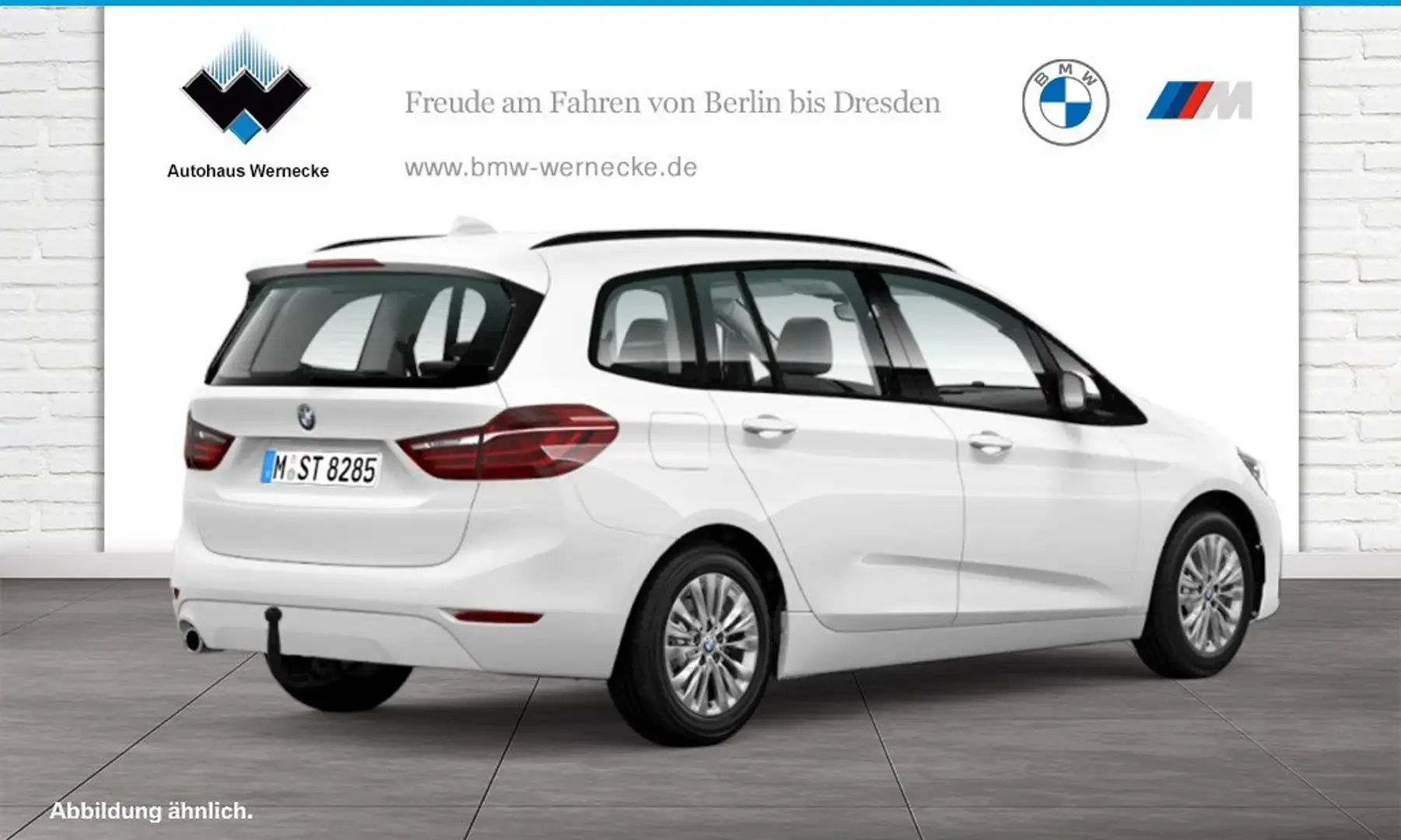 BMW 218 i Gran Tourer Advantage DAB LED Navi AHK Shz Weiß - 2