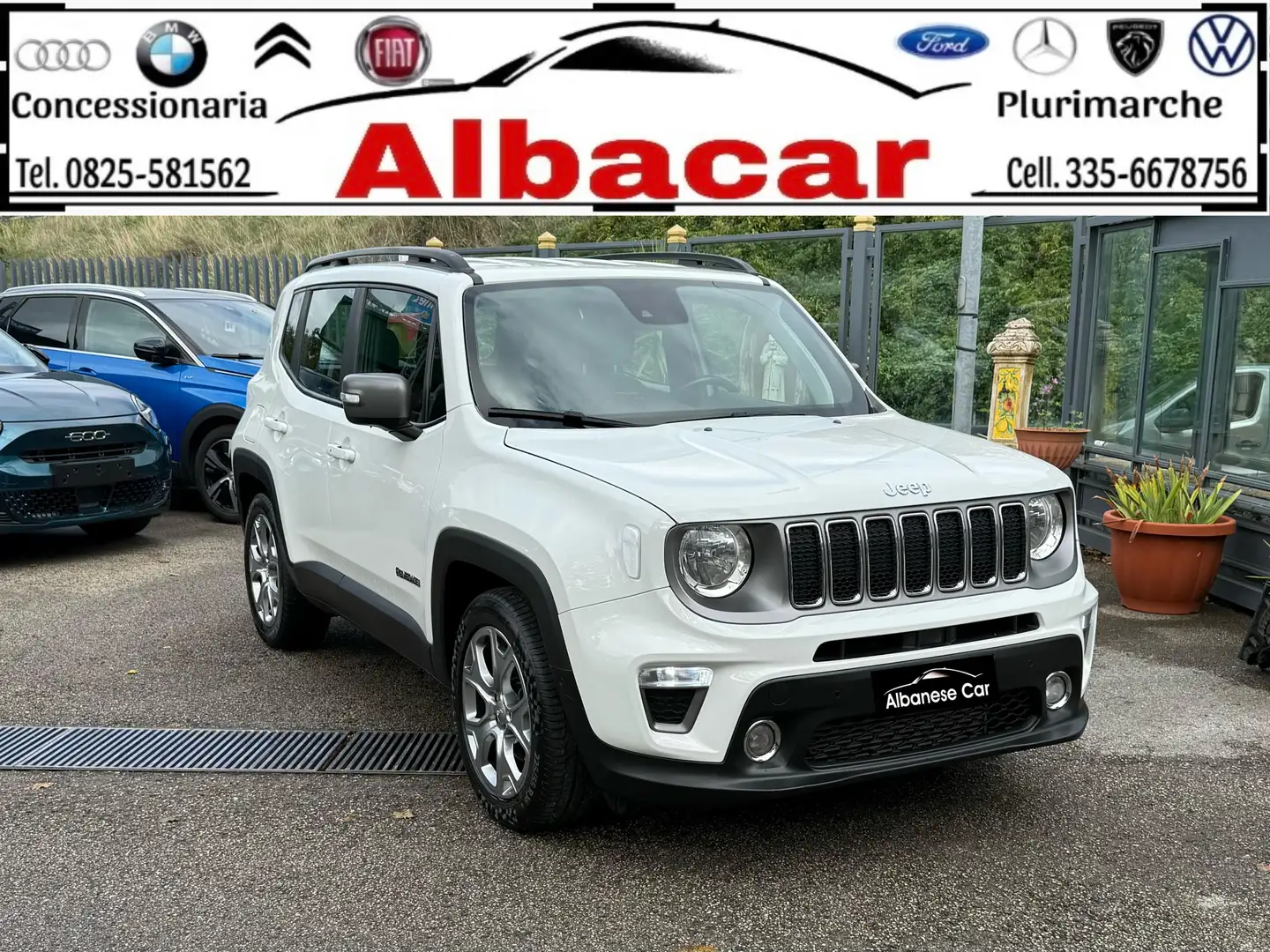 Jeep Renegade Renegade 2019 1.6 mjt Limited 2wd 120cv Blanc - 1