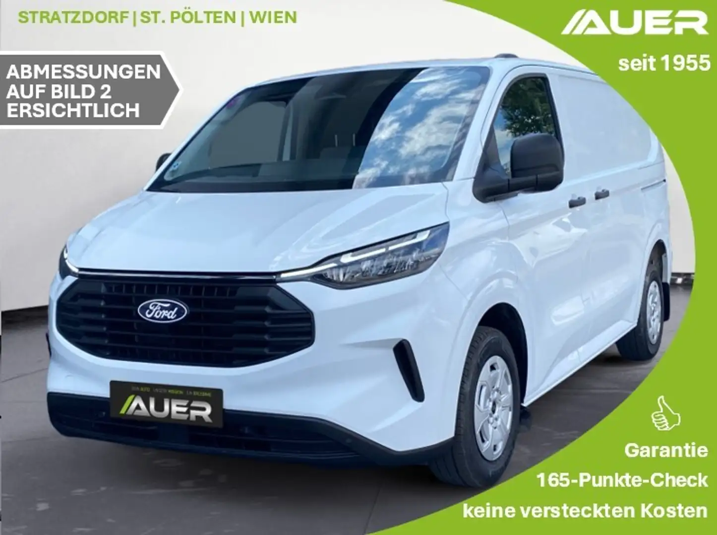 Ford Transit Custom 2,0 EcoBlue L1H1 300 | netto 24.570,- Weiß - 1