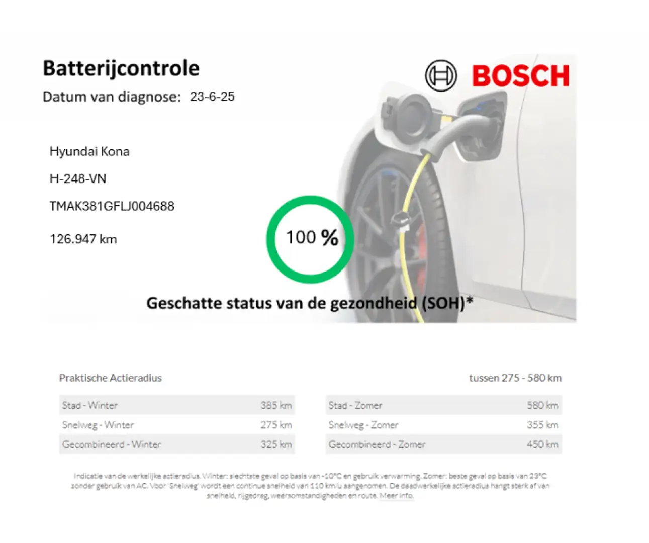 Hyundai KONA Electric Fashion 64 kWh - Carplay, Camera, SOH 100 Blauw - 2