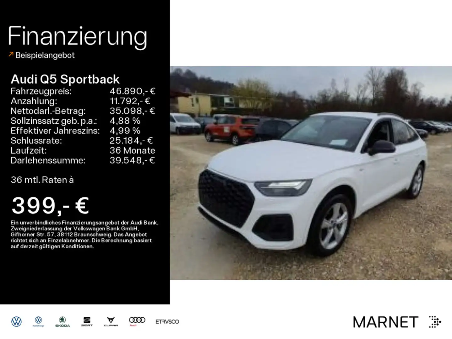 Audi Q5 50 TFSI e quattro S line*Navi*LED*A Weiß - 1