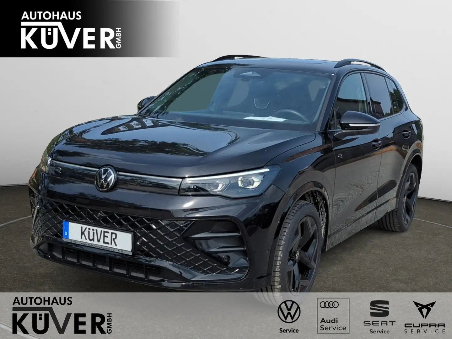 Volkswagen Tiguan R-Line 2,0 TDI DSG Navi+Pano+AHK+IQ+ACC Schwarz - 1