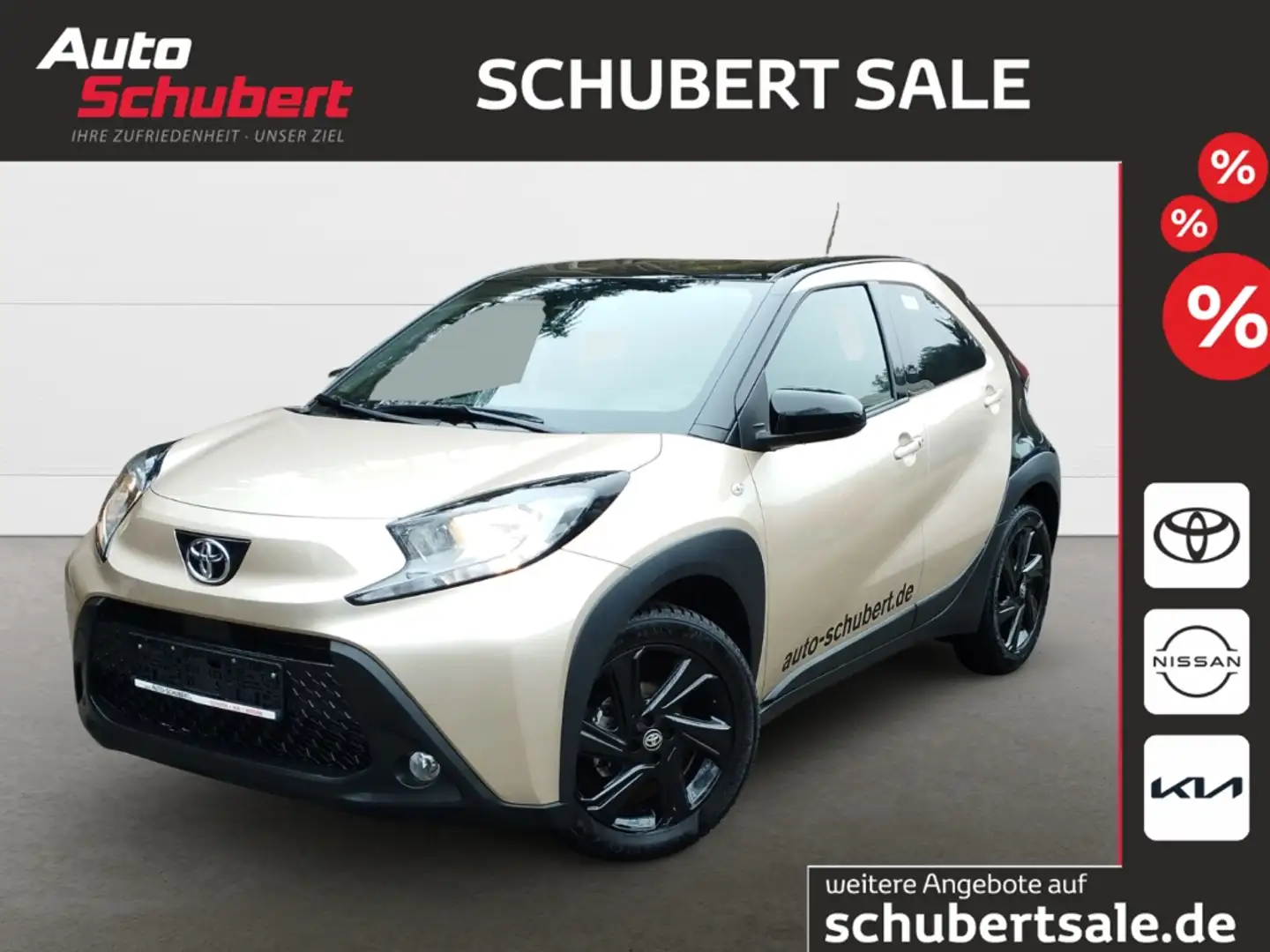 Toyota Aygo X 1,0 Pulse Apple CarPlay Android Auto Mehrzonenklim Beige - 1