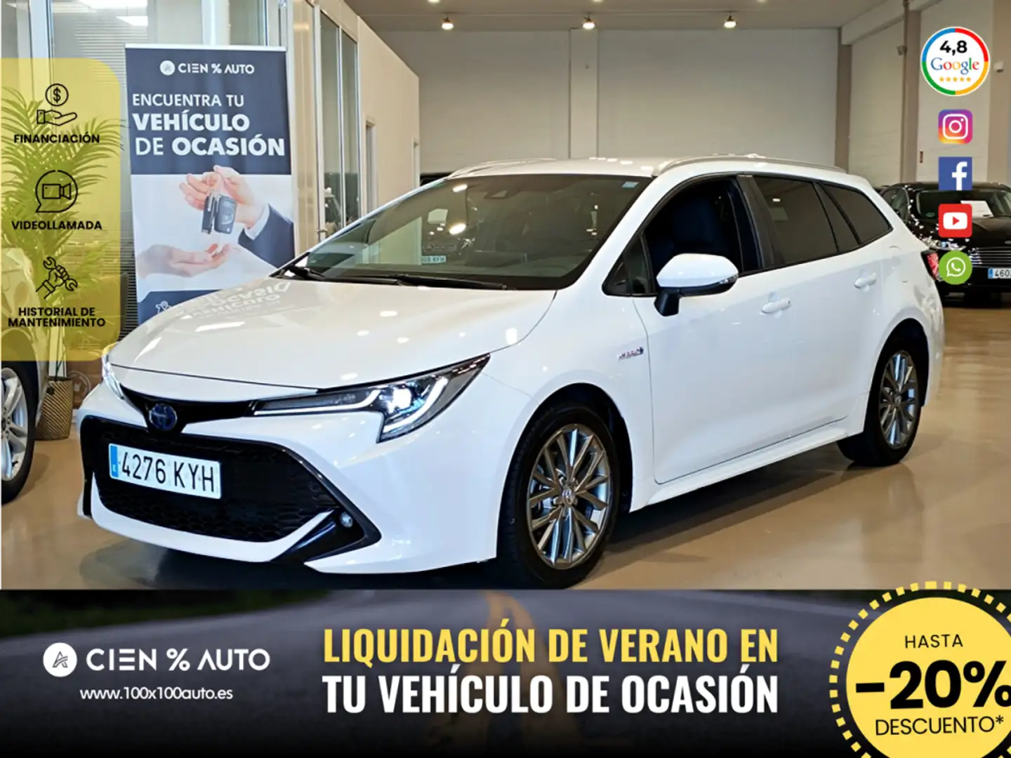 Toyota Corolla Touring Sports 125H Feel! Blanco - 1