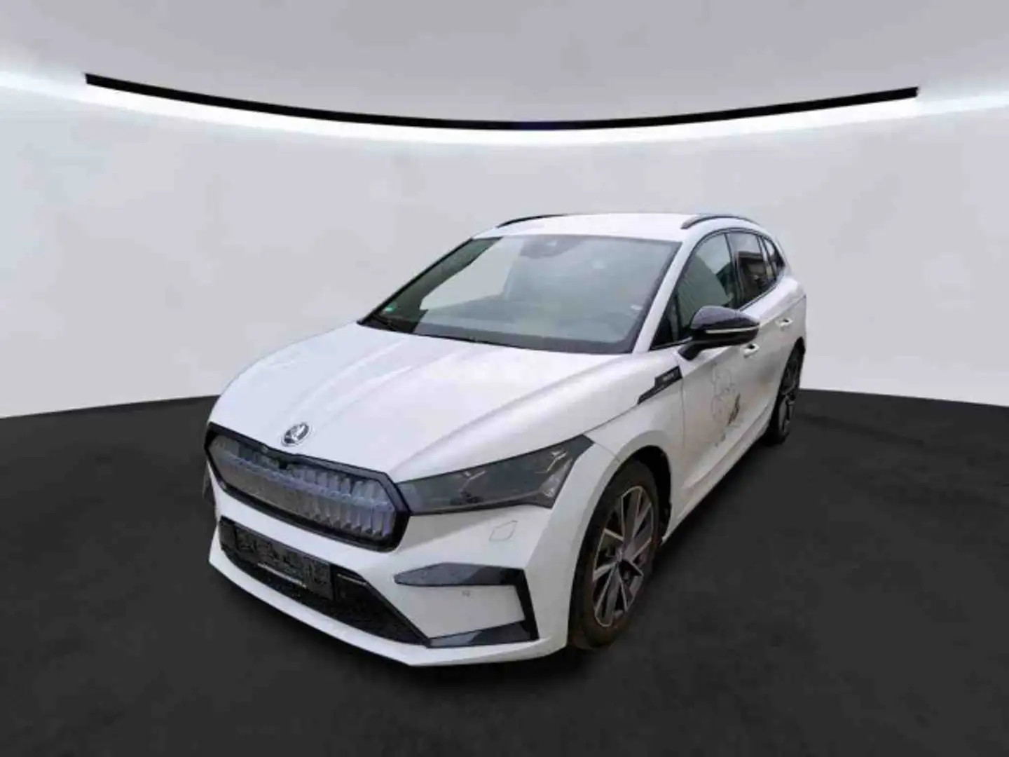 Skoda Enyaq iV 80 Sportline LED Nav RFK Wärmepumpe AHK Weiß - 1
