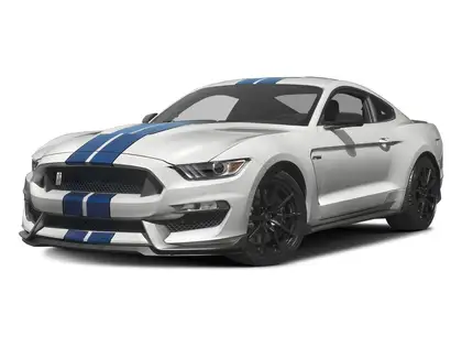 White 2016 Ford Mustang Shelby GT350 Coupe Rear-Wheel Drive 6-Speed Manual
