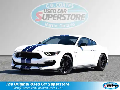 White 2016 Ford Mustang Shelby GT350 Coupe Rear-Wheel Drive 6-Speed Manual