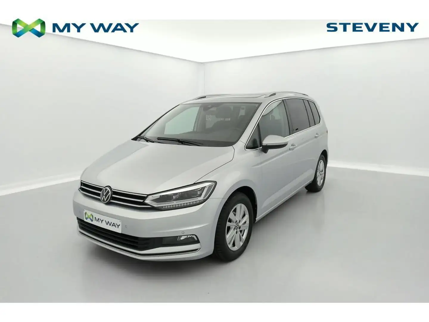 Volkswagen Touran Highline 2.0TDI 90kW(122ch) 6v Сірий - 1