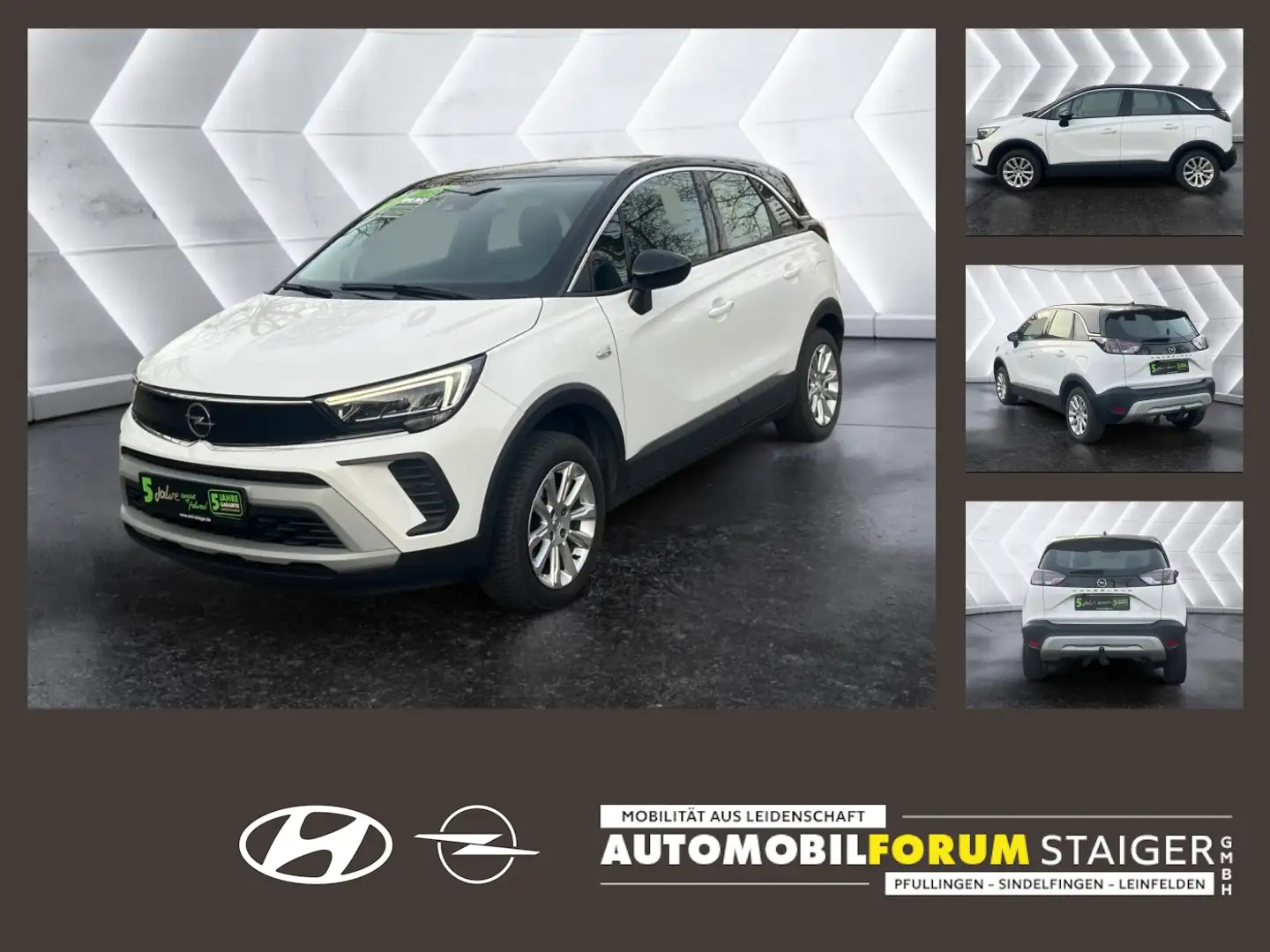 Opel Crossland 1.2 Turbo Elegance 2xKlima AHK Kam. LM Bianco - 1