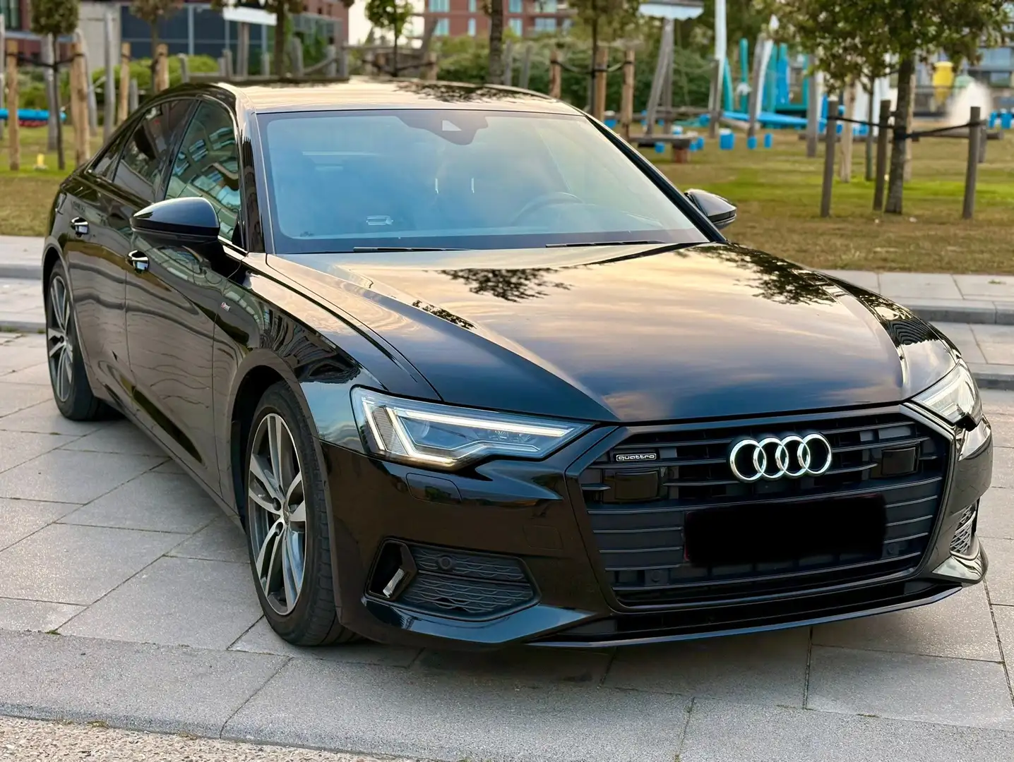 Audi A6 50 TFSI e Quattro S Line (Garantie/299pk/Camera) Zwart - 1