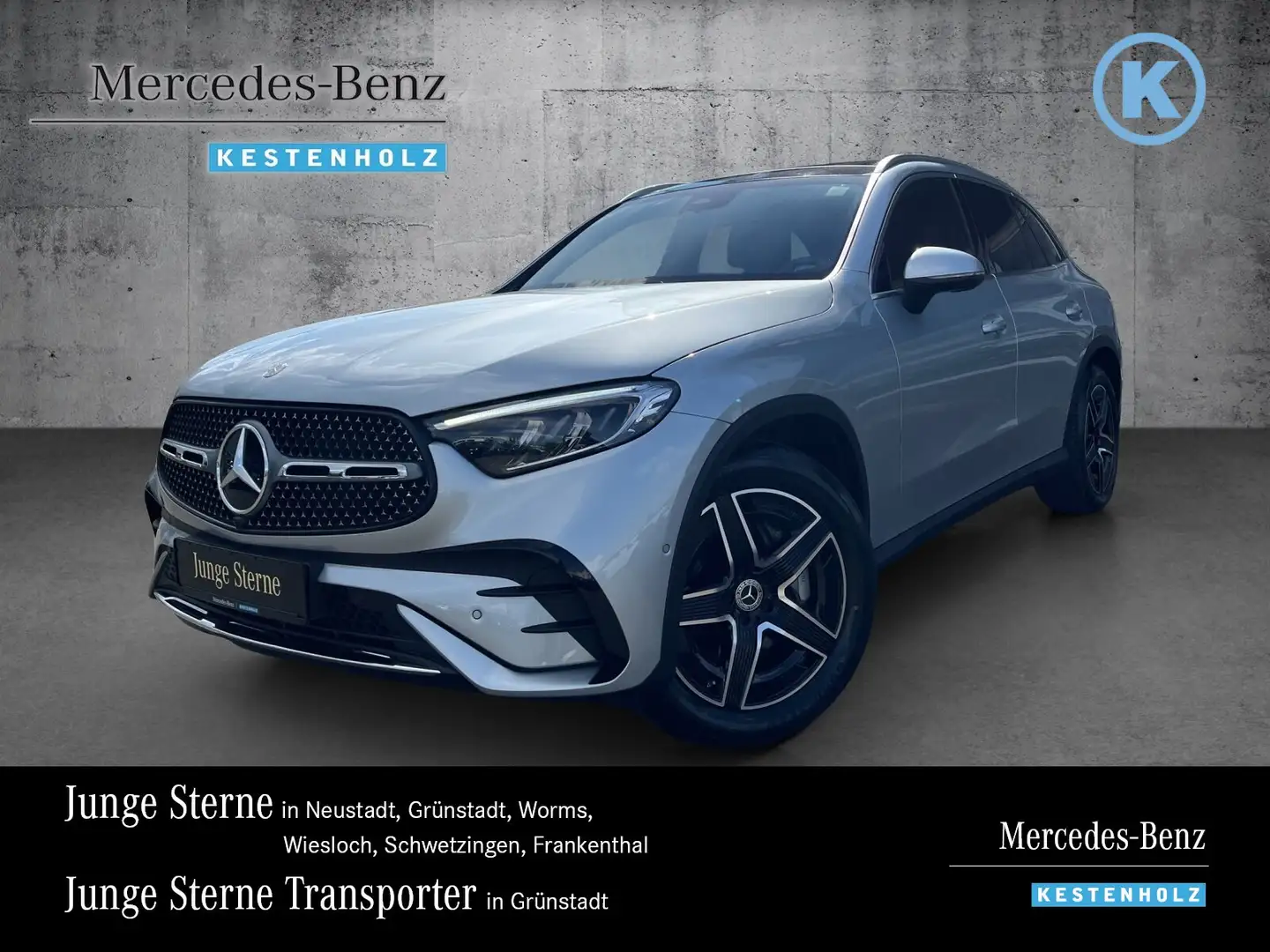 Mercedes-Benz GLC 200 GLC 200 4M AMG+AHK+PANO+KAMERA+MEMO+EASYP+LENKHZ Argento - 1