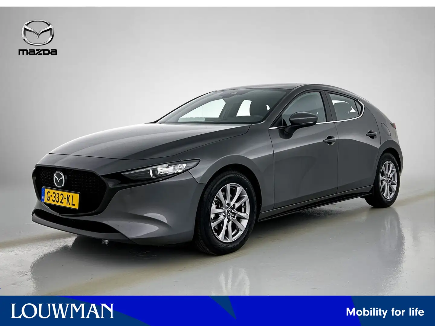 Mazda 3 2.0 e-SkyActiv-G M Hybrid Automaat | Navigatie | P Grijs - 1