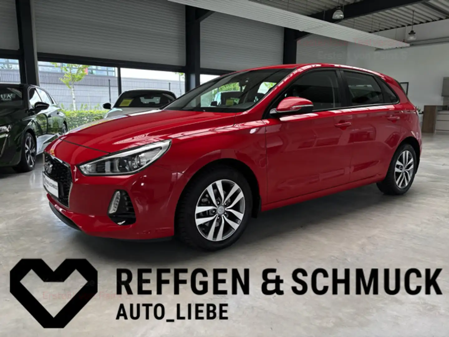 Hyundai i30 KLIMA+NAV+KAMERA+ALLWETTER+APPLE+ALU+TÜV+NEU Rot - 1