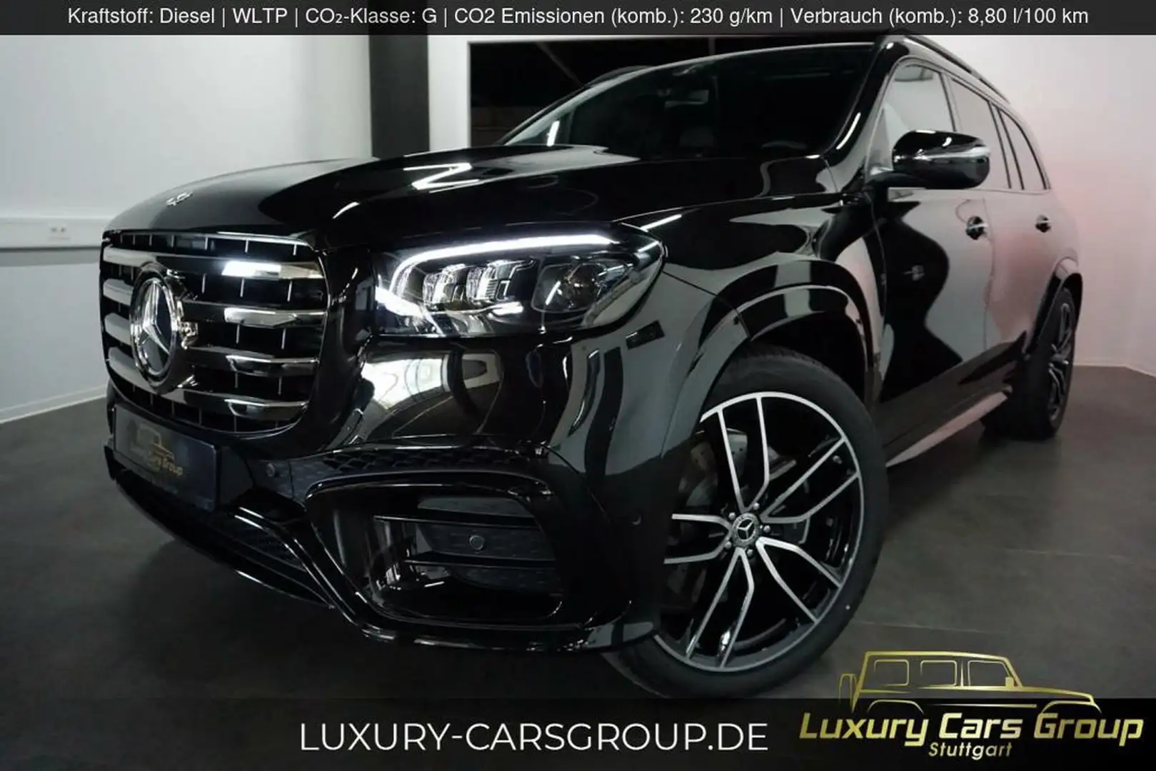 Mercedes-Benz GLS 450 d 4Matic AMG-Night-Nappa-23"-HUD Black - 2