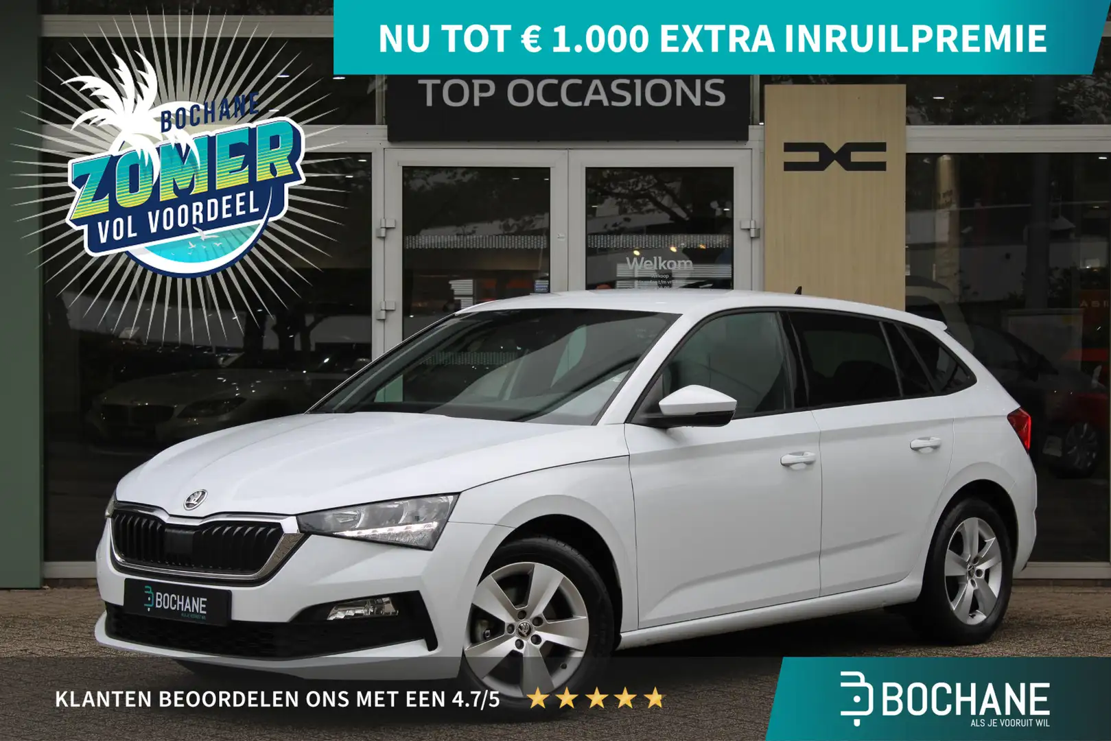 Skoda Scala 1.0 TSI Sport Business Apple Carplay Android auto Blanco - 1