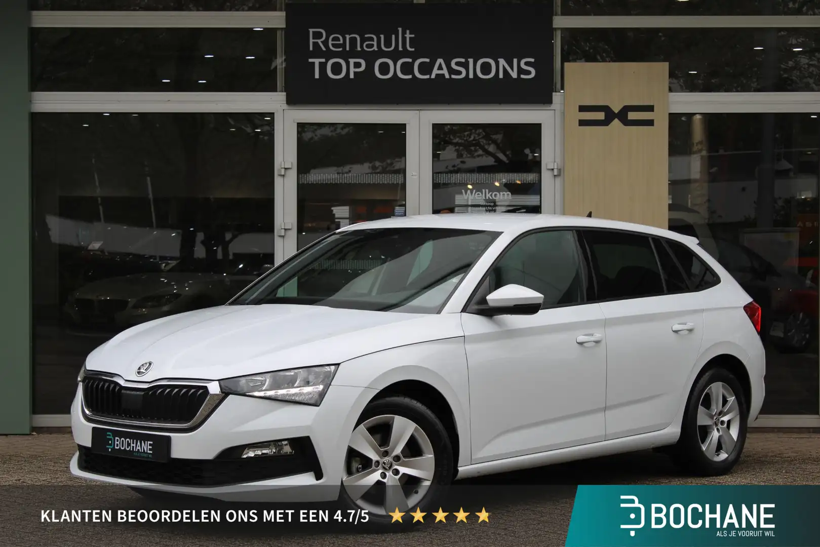 Skoda Scala 1.0 TSI Sport Business Apple Carplay Android auto Blanc - 1