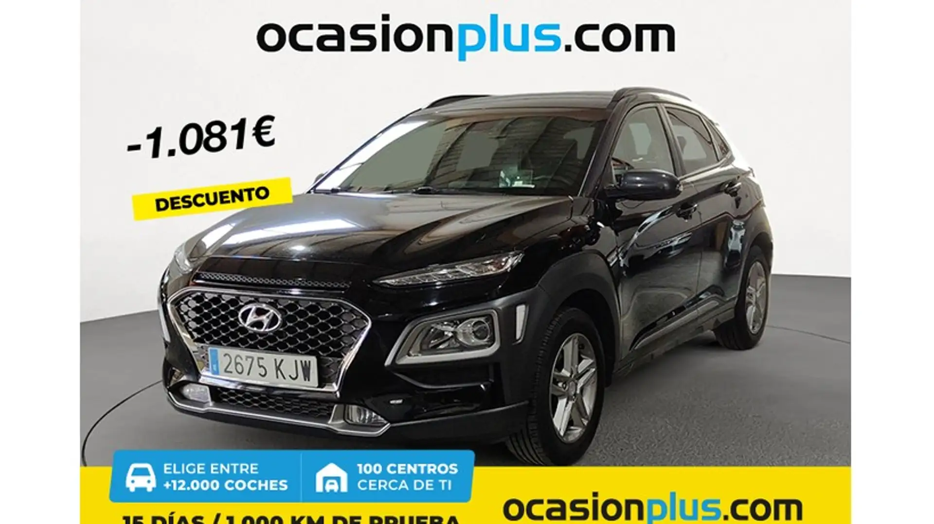 Hyundai KONA 1.0 TGDI Tecno Lime 4x2 Negro - 1