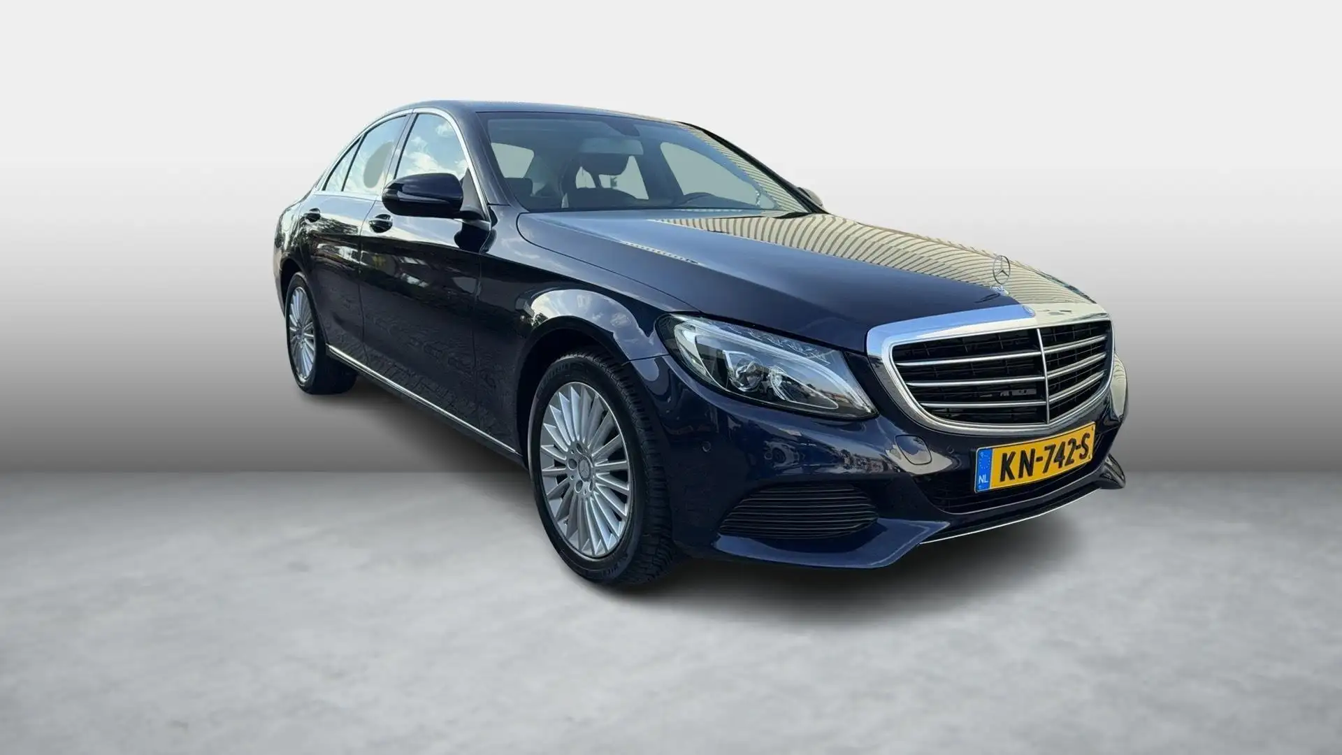 Mercedes-Benz C 180 Ambition Luchtvering,Volledig MB onderhouden Bleu - 2