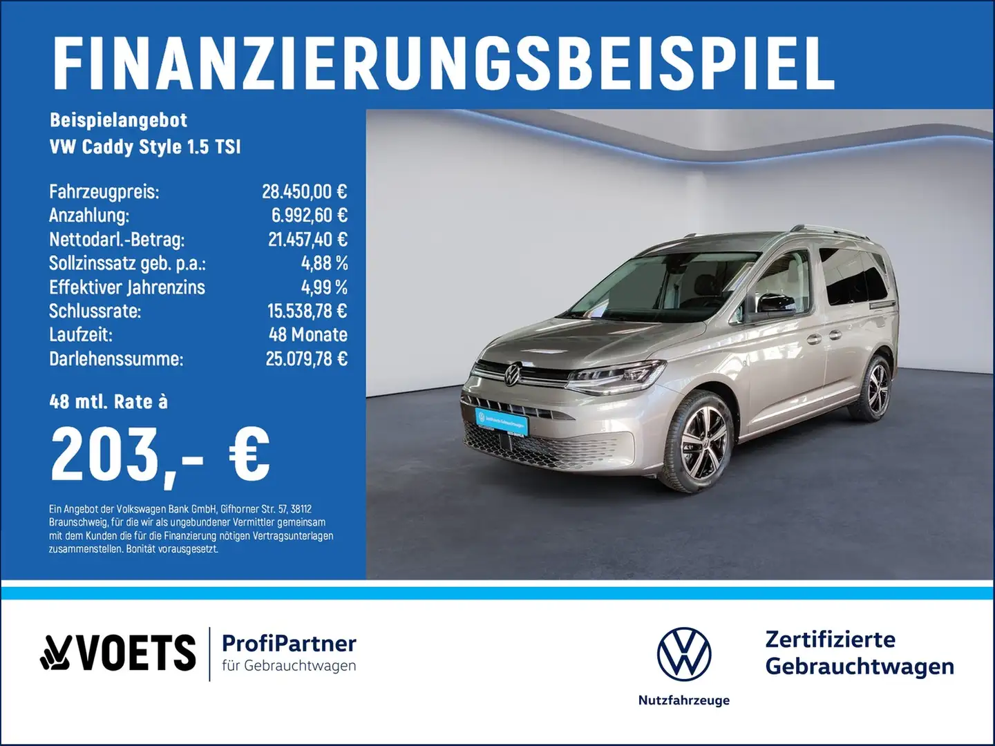 Volkswagen Caddy Style 1.5 TSI AHK+KLIMA+SHZ+PDC Grigio - 2