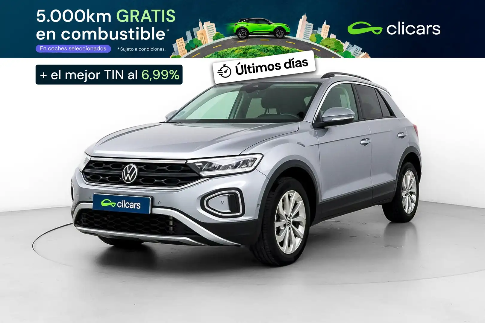 Volkswagen T-Roc 1.5 TSI Life 110KW Gris - 1