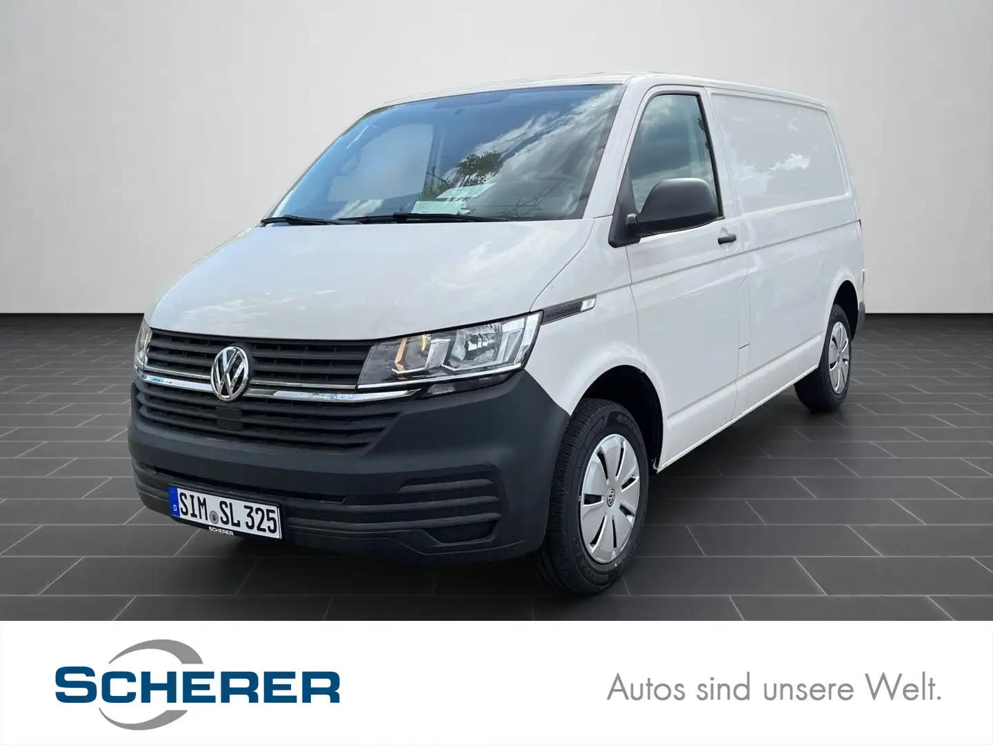 Volkswagen T6.1 Transporter T6.1 Kasten 2.0 TDI Flügelt+Klima+PDCh+DAB Weiß - 1