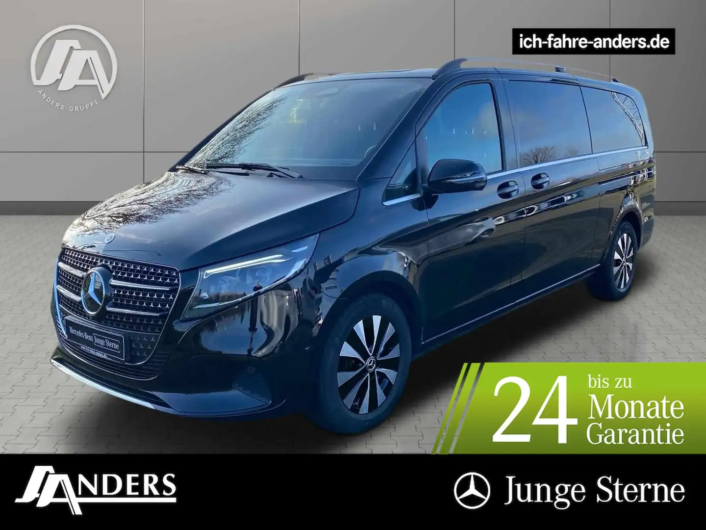 Mercedes-Benz V 300 MOPF Extralang Augmented*Distro*Standh*Multibeam Schwarz - 1