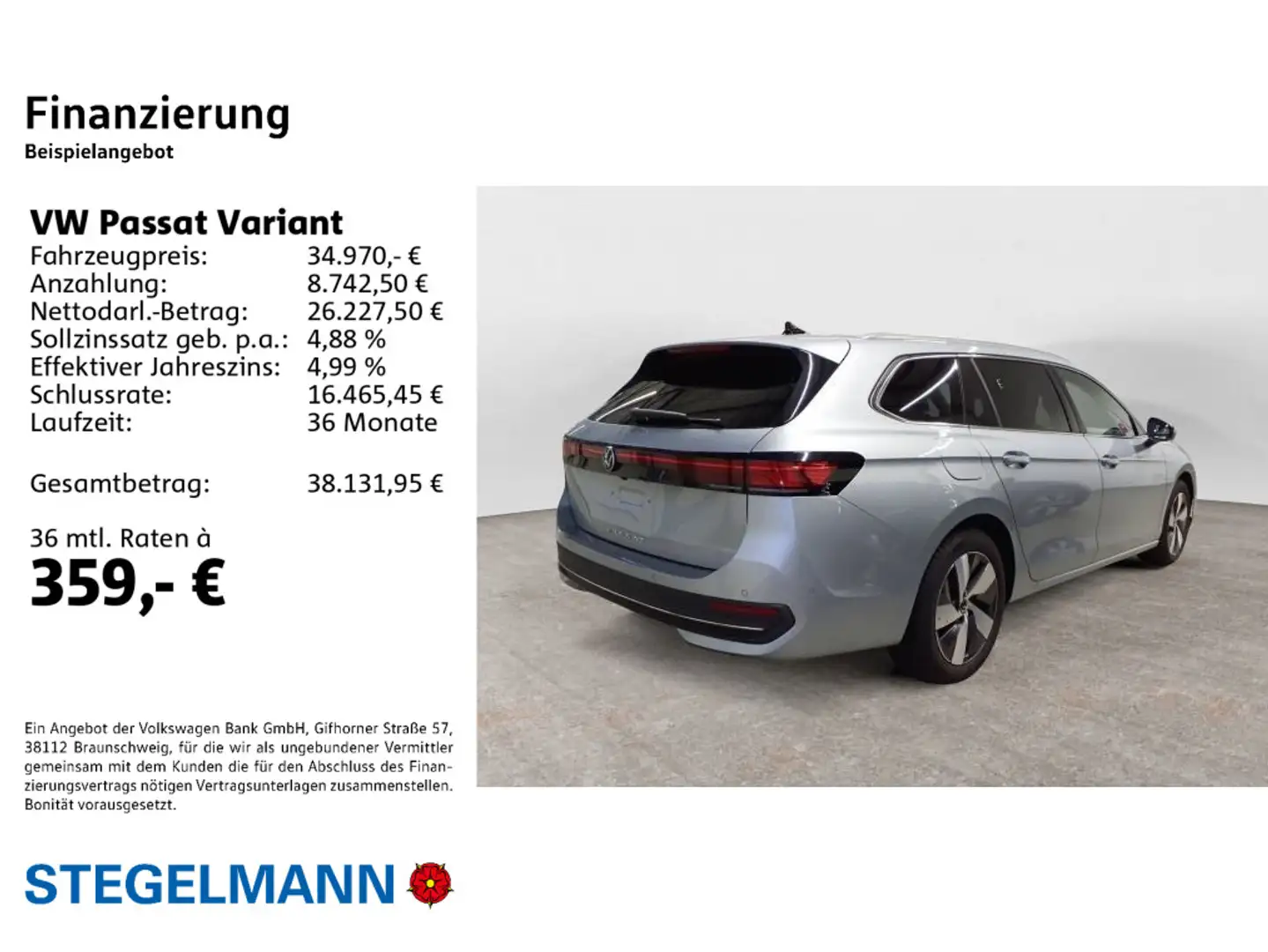 Volkswagen Passat Variant 2.0 TDI DSG Business *AHK*LED*Nav Silber - 2