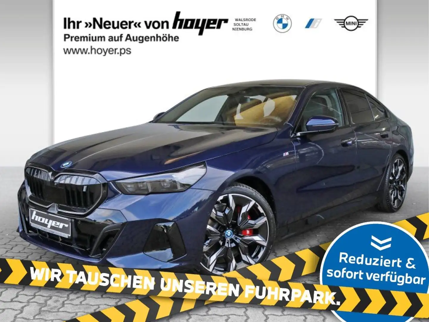 BMW i5 eDrive40 M Sportpaket AHK Pano Bowers & Wilkins Bleu - 1