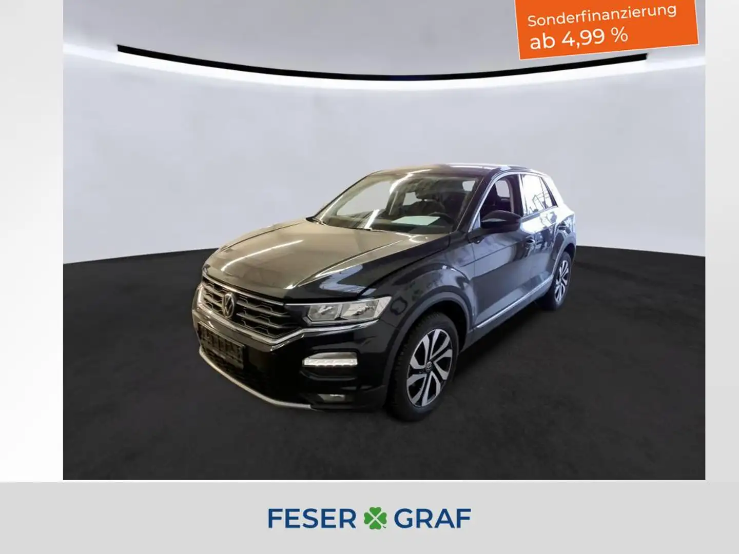 Volkswagen T-Roc Active 1.0 TSI AHK RFK Navi ACC SHZ Schwarz - 1