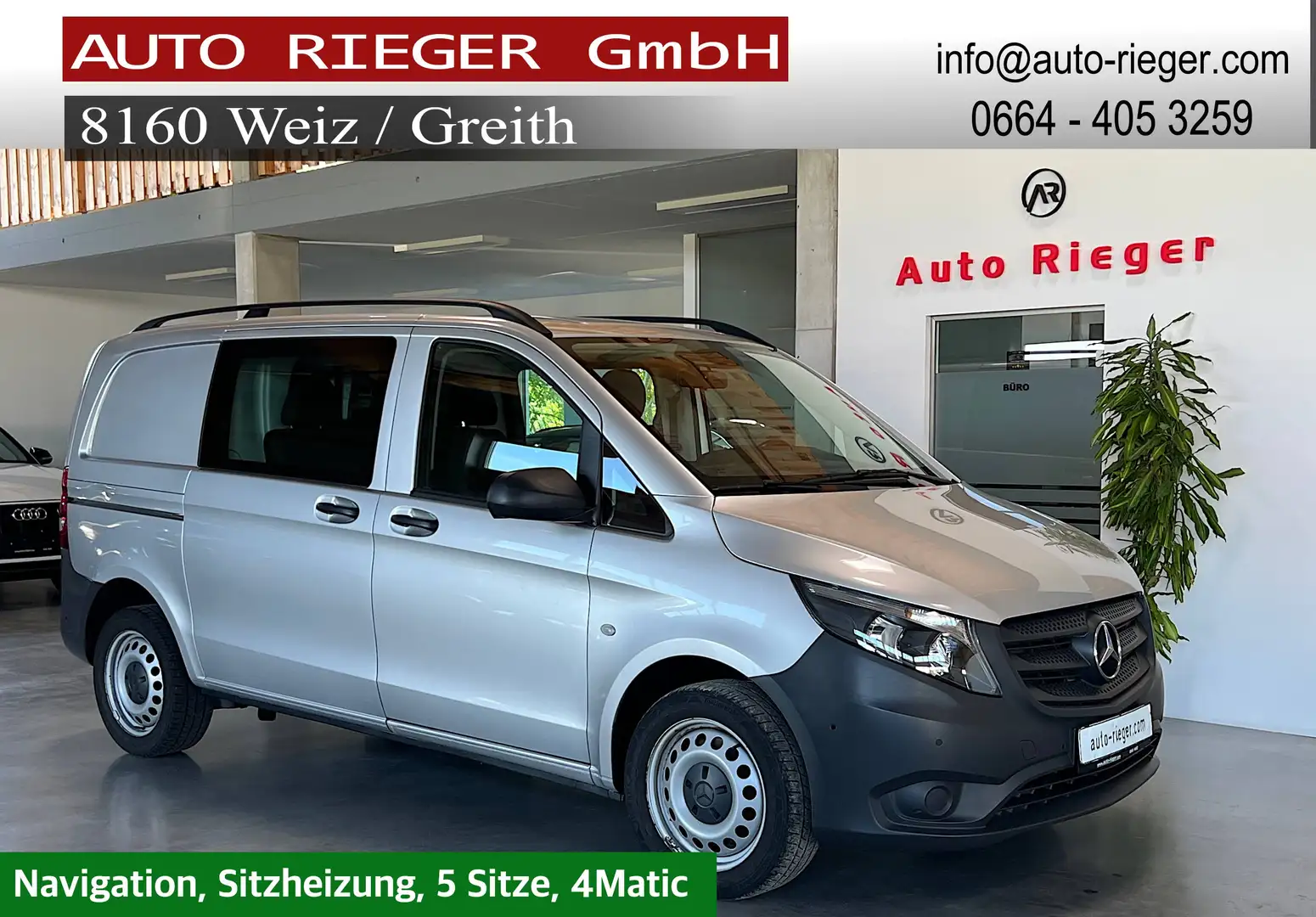 Mercedes-Benz Vito Mixto 114 CDI 4x4 kurz - 447 Navi Silber - 1