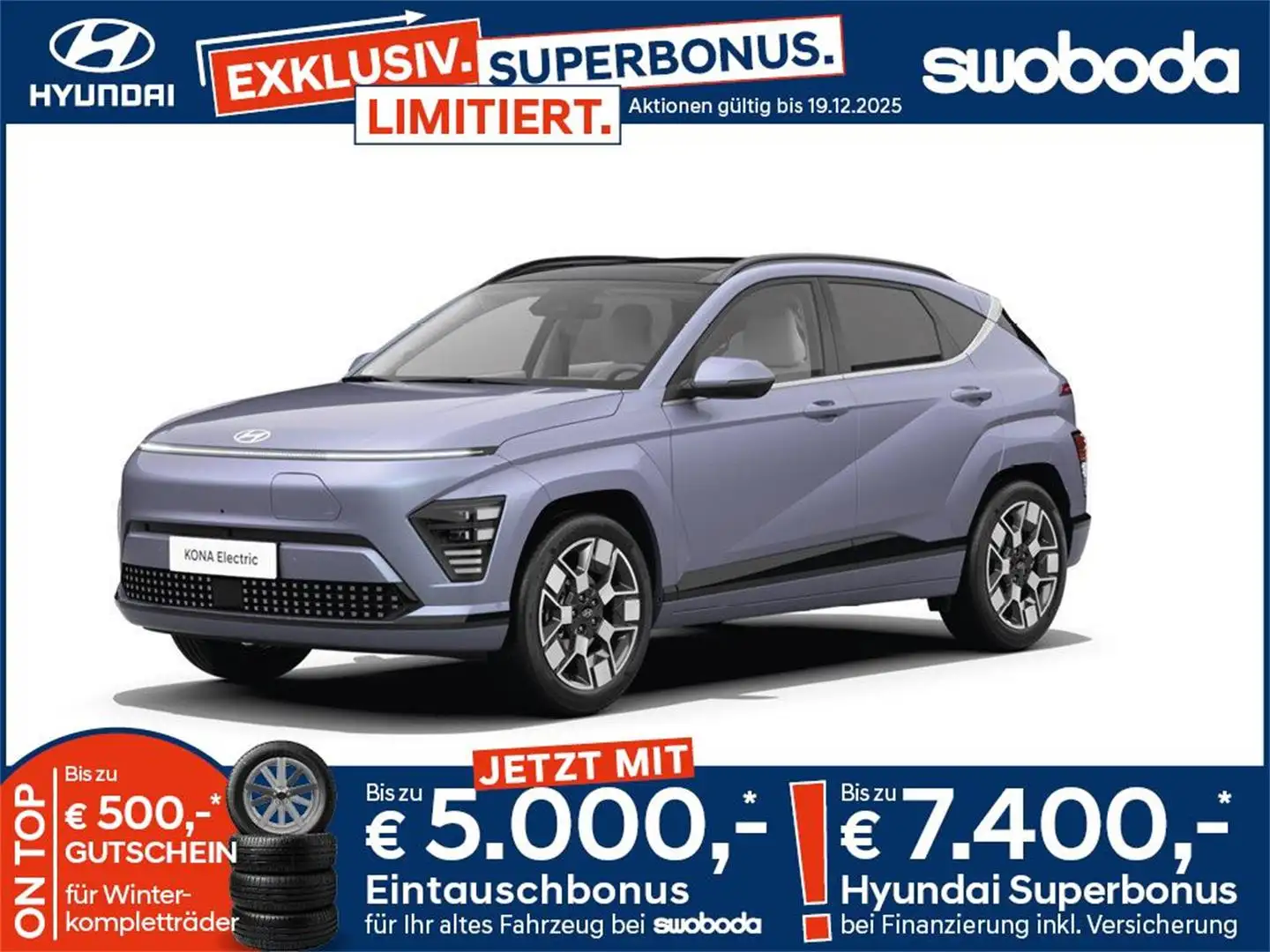 Hyundai KONA EV (SX2) GO 64,8 kWh k6eg2-O5 Blau - 1
