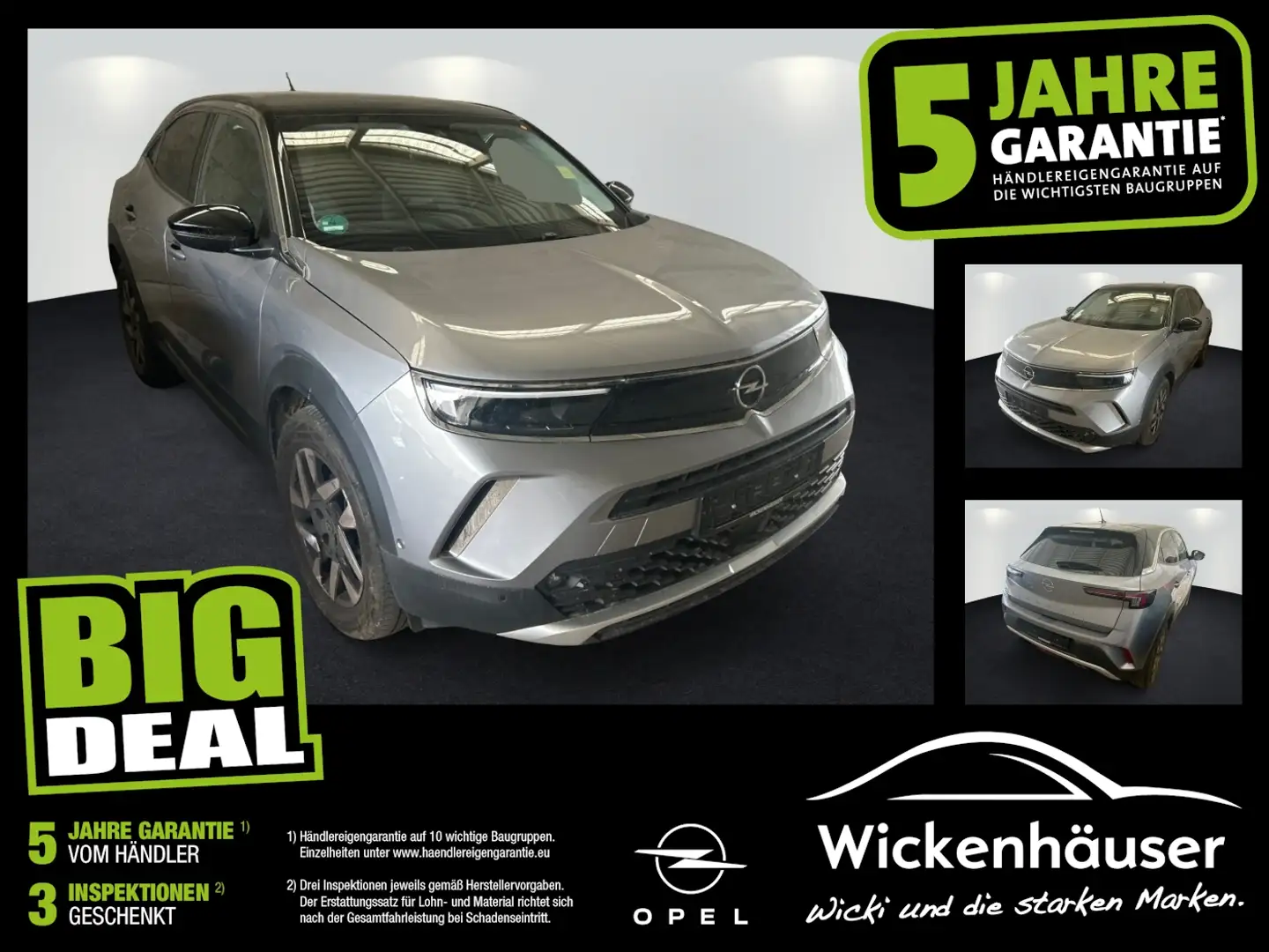 Opel Mokka 1.2 Turbo Elegance Klim BT Temp PDC Alu Gris - 1