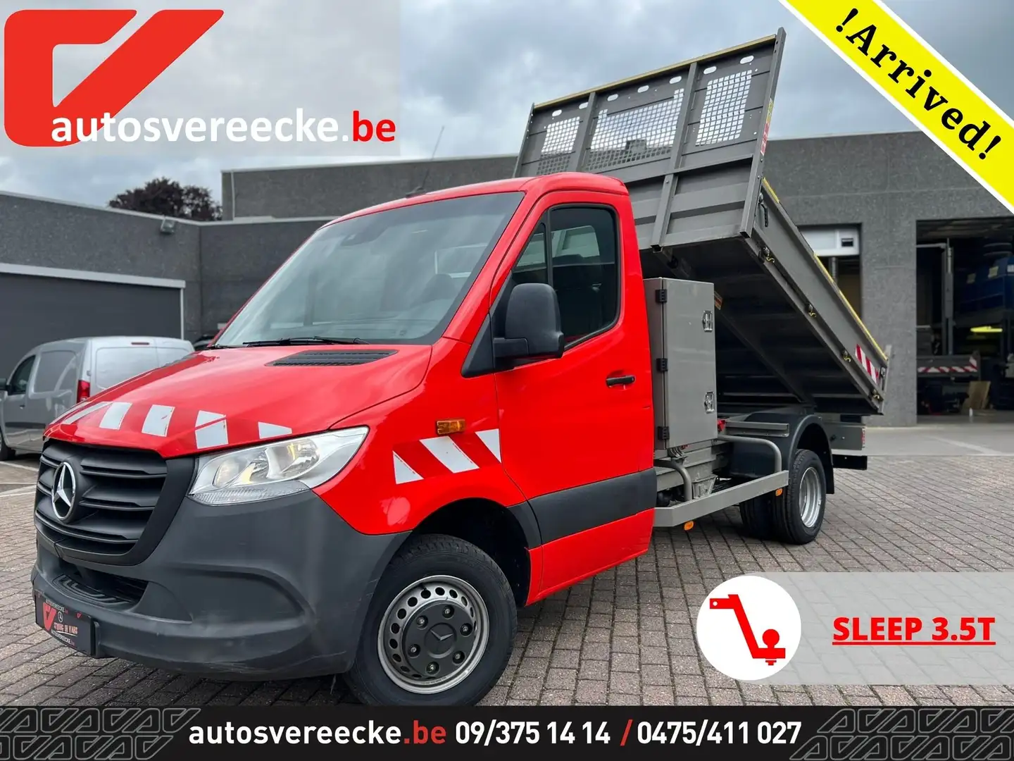 Mercedes-Benz Sprinter 514 KIPPER+KOFFER (29.950€ex)MTM 7 T SL 3.5 T Rood - 1