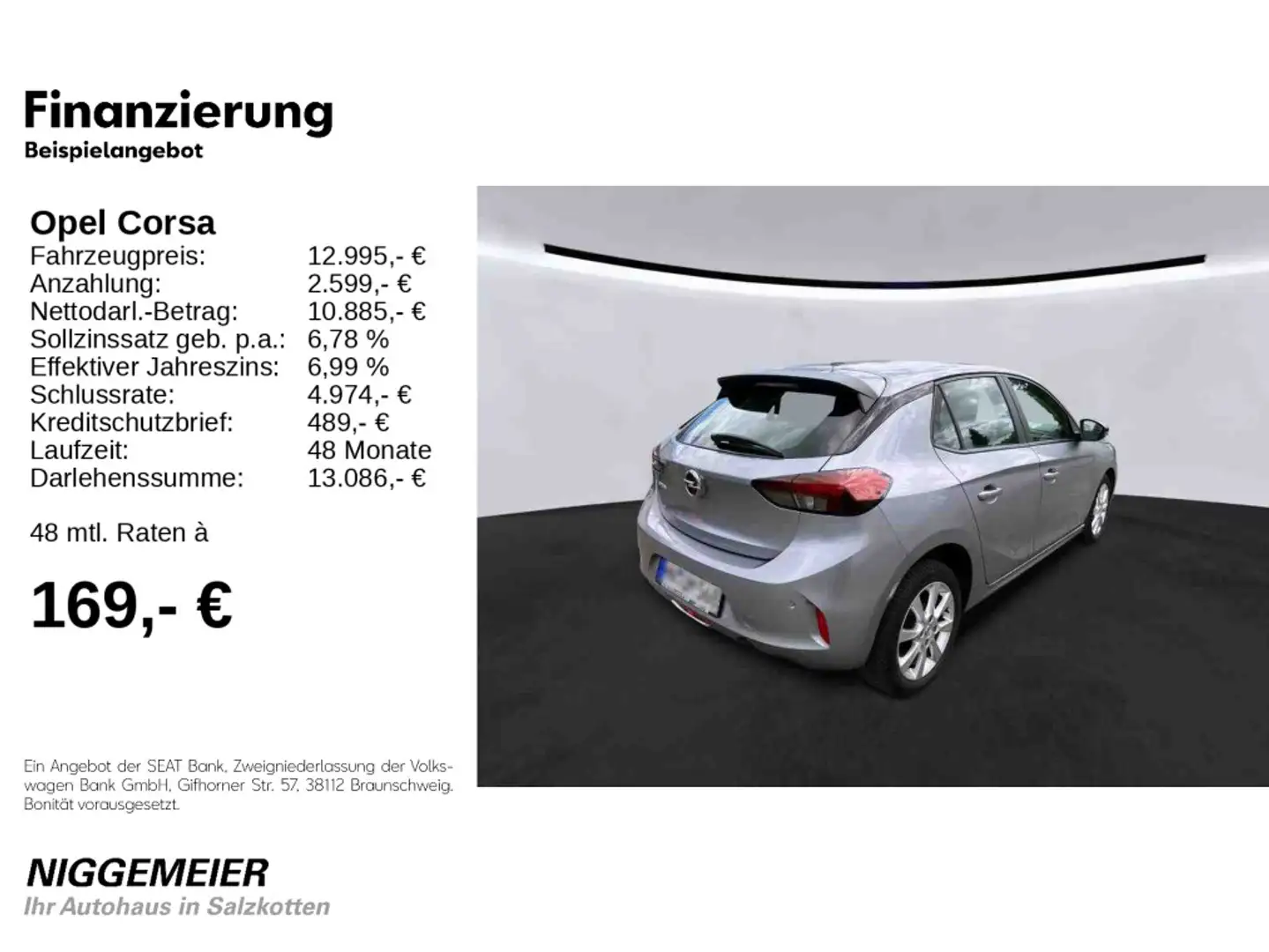 Opel Corsa 1.2 EDITION NAVI+TEMPOMAT+ALLWETTERR. Silber - 2