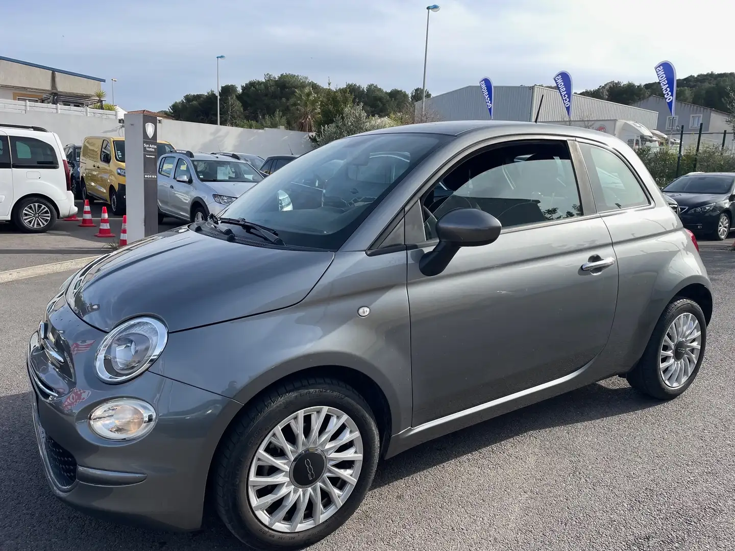 Fiat 500 1.0 70 ch Hybride BSG S/S Lounge Gris - 1
