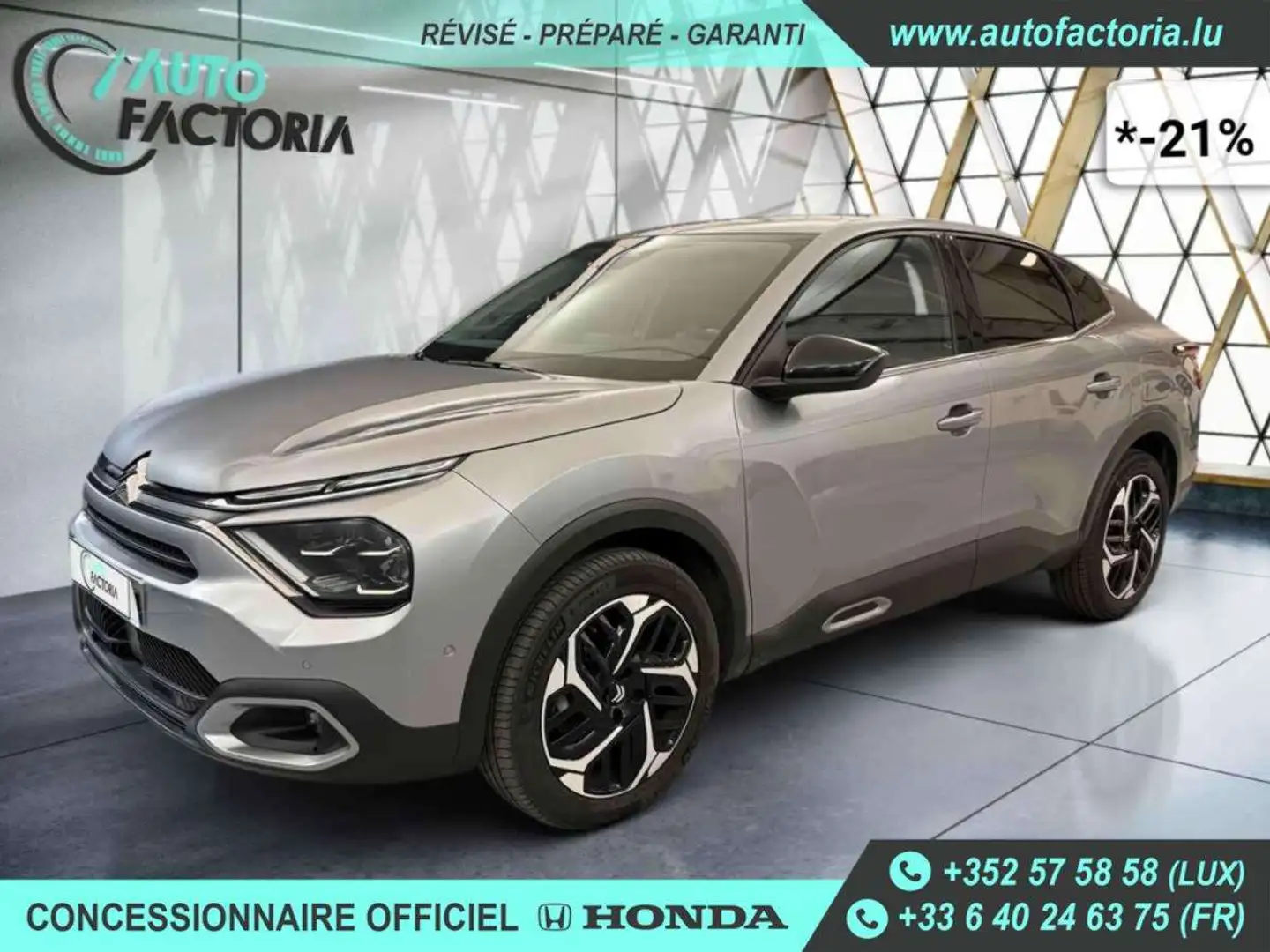 Citroen C4 X -21% 1.5 HDI 130CV BVA MAX+GPS+CAM360+OPTS Gris - 1